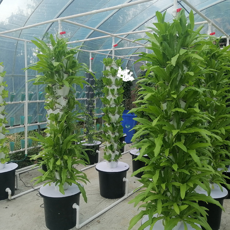 Ev Kullanımı Bahçe Petal Hidroponik Kule Büyütme Sistemi 6/8/10 Katmanlar Seçenekli LED Işık