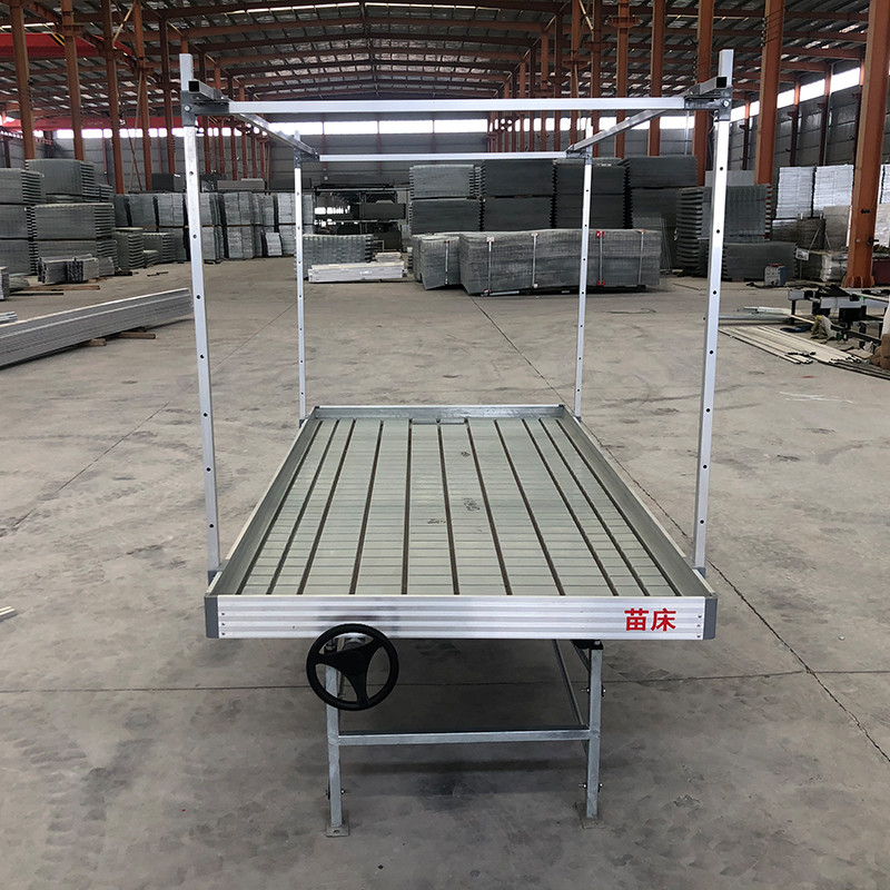 Ebb And Flow 4FT*8FT Dikey Hidroponik Hareketli Yuvarlak Bench Çubuklu Büyüme Masası