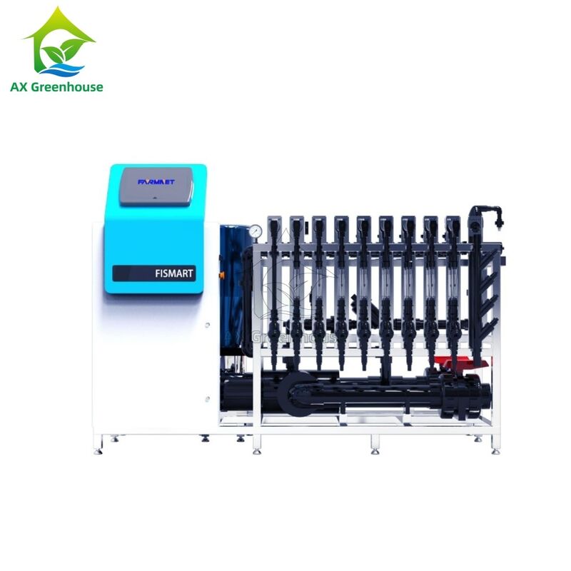 FISMART-C Drip Irrigation Fertilizer Machine with 9 Fertilizer Channels 304 Stainless Steel Frame and Precision EC/PH Control