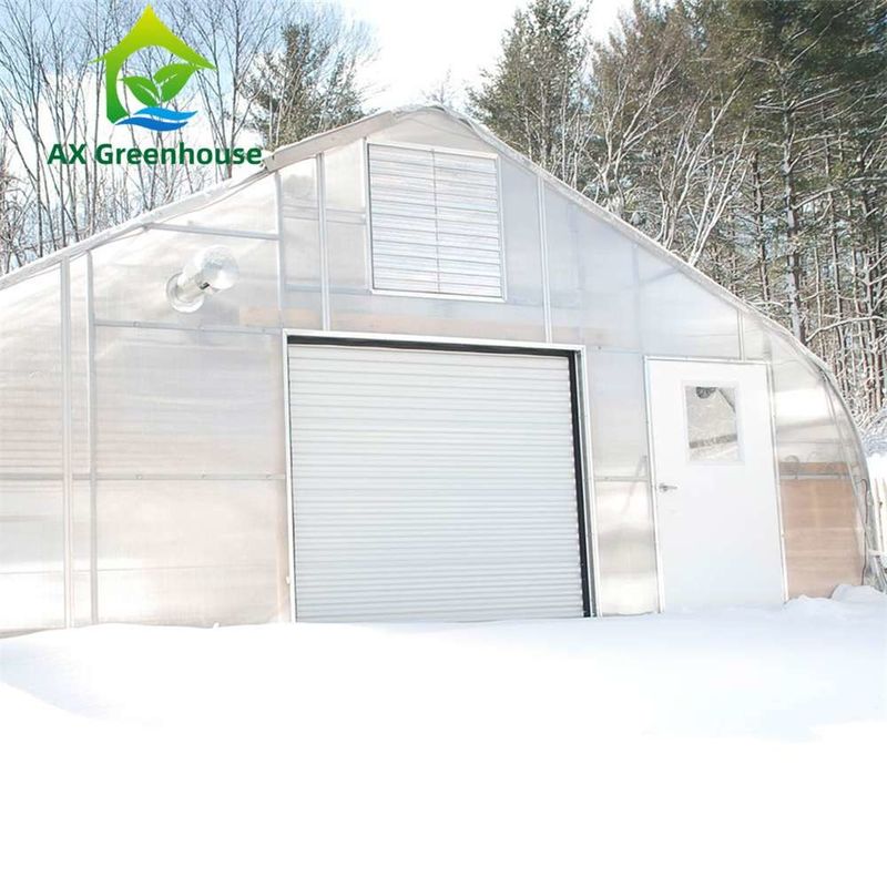 Özelleştirilebilir Boyut ve Sıcak Daldırma Galvanizli Çelik Çerçeveli, Kolayca Kurulabilen Şeffaf PC Levha Sera